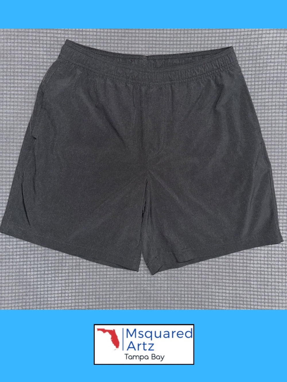 Chubbies Compression Lined Athletic Shorts Black 7 Inseam Men’s Small